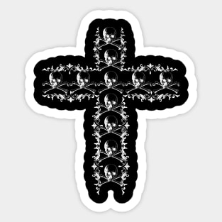 skull cross Sticker